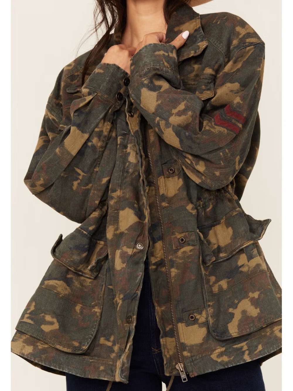 We The Free Arya Utility Jacket - Green Camo